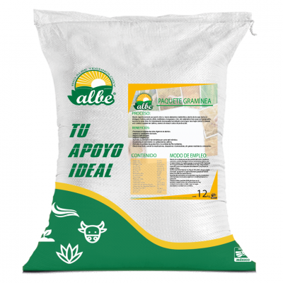 PAQUETE GRAMINEAS 12kg Formula mineral para producción de Granos aporta minerales esenciales (Nutre y cura)